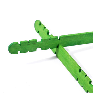 Auf Lager 50 Stück Bunte Sägezahn-Holzstäbchen Farbige Gezahnte Holzstäbe für Modellbau Klassenzimmer DIY Kreative Designs - Product Image 2
