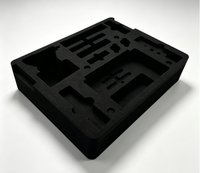 Insert en mousse EVA personnalisé pour boîte à outils, doublure en mousse de protection, emballage en mousse noire, plateau en EVA usiné CNC pour outils et étuis électroniques