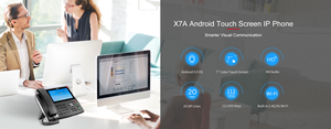 โทรศัพท์ไอพี Fanvil X7A ระบบแอนดรอยด์ หน้าจอสัมผัสแบบ Capacitive ขนาด 7 นิ้ว พร้อม Wi-Fi ในตัว รองรับ 20 สาย SIP - Product Image 3