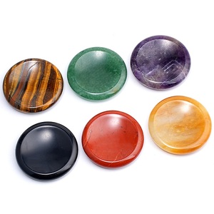 <span class=keywords><strong>Piedra</strong></span> de Cuarzo Rosa Pulida Redonda para el Bolsillo, <span class=keywords><strong>Piedra</strong></span> de Palma para Alivio del Estrés y Meditación - Product Image 2