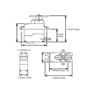 MG90s Metal Gear Servo Mini Kỹ Thuật Số 90-180 Độ Điều Khiển Chuyển Động Cho Máy Bay <span class=keywords><strong>RC</strong></span> Xe Máy Bay Không Người Lái Robot Kit Bộ Phận Đồ Chơi Sg90 MG90s - Product Image 2