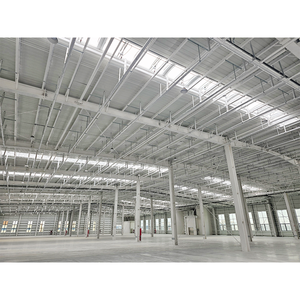 Poutres en acier galvanisé durables en forme de H, atelier <span class=keywords><strong>industriel</strong></span> préfabriqué, hangar de stockage, construction en acier structurel sur mesure, ISO9001 - Product Image 5