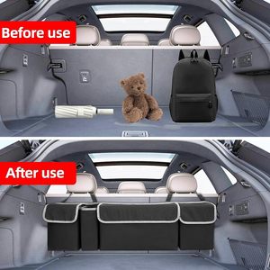 Sac de rangement pliable pour <span class=keywords><strong>voiture</strong></span>, accessoires de <span class=keywords><strong>voiture</strong></span> personnalisés, organisateur de siège arrière - Product Image 4