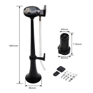 Bocina de Aire Universal de Acero Inoxidable de 12V y 150DB con Compresor de 17 Pulgadas para Camiones y Automóviles - Personalización Directa de Fábrica - Product Image 2