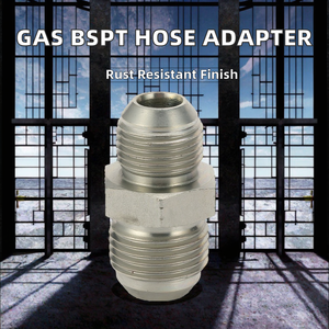 Adaptador Recto para Manguera Hidráulica JIS, Conector Macho BSPT, Latón Zincado, 10 mm, Forjado, 1ST - Product Image 2