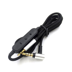 Cornflower-câble audio rayé avec microphone, longueur 120cm, câble audio pour casque de jeu <span class=keywords><strong>BOSE</strong></span> <span class=keywords><strong>QC25</strong></span> 35 OE2 AKG Y45 Y50 Y40 - Product Image 3