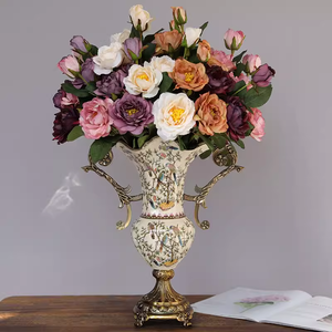 Décor scandinave moderne-Grands vases à fleurs en céramique pour meuble TV - Product Image 2