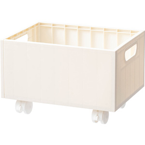 Storage Box Bin With Wheels Stackable Large Capacity Student Classroom Organizer Minimalist Design Rectangle PP Material - Product Image 2