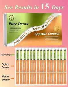 DUOZI Kit de perte de poids en 15 jours - Détox pure et contrôle de l'appétit - 15 bouteilles de détox + 30 sachets de contrôle de l'appétit - Product Image 2