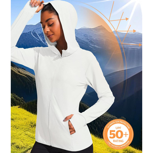 Camisetas de Protección Solar con Logotipo Personalizado, Tejido Ligero y Fresco de Verano, UPF50+, Ropa de Protección Solar para Mujer, para Correr, Pescar, Senderismo - Product Image 4