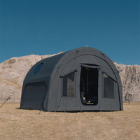 Tente tunnel gonflable de luxe grand format en tissu Oxford imperméable avec pompe à air, équipement de camping pour fêtes en extérieur