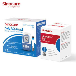 Strip Tes Gula Darah <span class=keywords><strong>Sinocare</strong></span>, Strip Tes Glukosa Darah, Strip Tes Diabetes untuk Safe AQ Angel (50 PCS/BOX) - Product Image 2