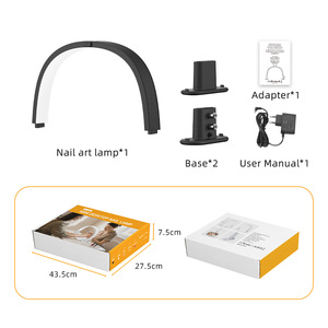 Lámpara LED de Escritorio para Uñas, Luz de Mesa de Media Luna, Brillo Ajustable, Lámpara de Manicura Portátil para Salón y Hogar - Product Image 6