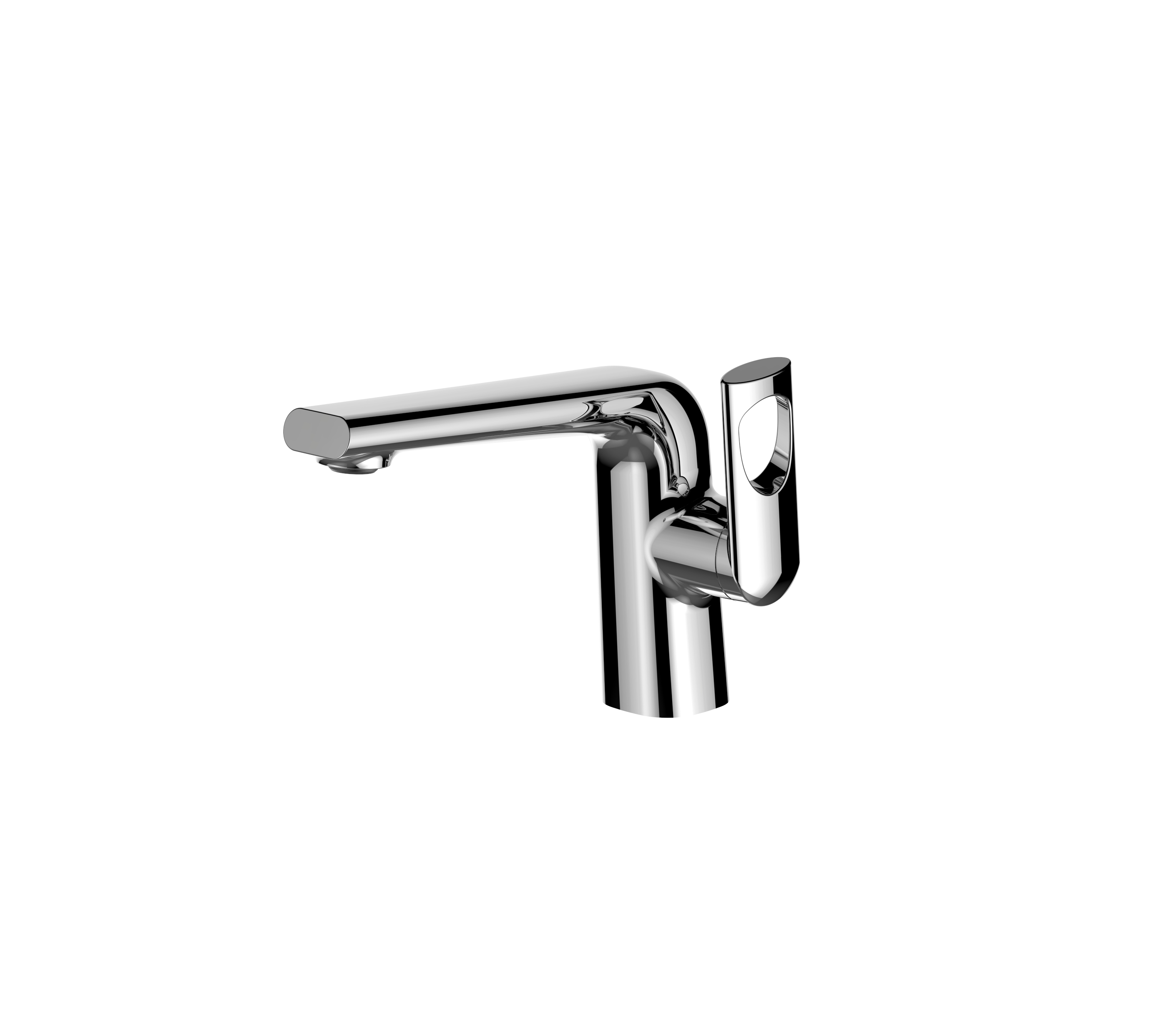 Chrome Waterfall Bathroom Faucet Vanity Sinks Mixer Tap Single Handle Wide Spout Cold And Hot Water Tap