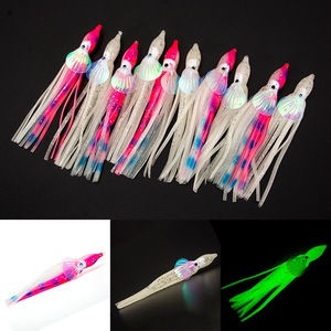 Faldas de calamar para Pesca, Señuelos luminosos con <span class=keywords><strong>escamas</strong></span>, 5cm, 6cm, 10cm, novedad - Product Image 2