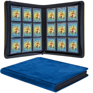 Albums Premium en Cuir PU à 9 Poches avec Fermeture Éclair et Logo Personnalisé <span class=keywords><strong>pour</strong></span> <span class=keywords><strong>Cartes</strong></span> de Collection <span class=keywords><strong>Pokémon</strong></span> Top Loader - Product Image 1