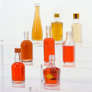 Bouteille en verre miniature pour liqueur, jus, tequila ou <span class=keywords><strong>vodka</strong></span>, avec bouchon en aluminium en spirale personnalisé, 100 ml - Product Image 3