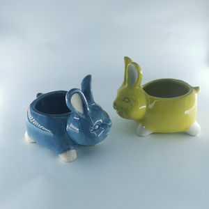 <span class=keywords><strong>Pot</strong></span> de fleur en céramique émaillée Calunce <span class=keywords><strong>Pot</strong></span> de fleur en forme d'animal mignon <span class=keywords><strong>Pot</strong></span> de fleur Lama décoratif - Product Image 3