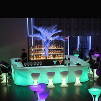 Supports de table DJ portables / Table de DJ avec éclairage LED en acrylique (BC140)