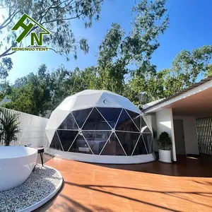 Игло диаметр 8 м, геодезический купол, стальная конструкция, палатка для кемпинга, роскошный Купольный дом, глэмпинг, круглая купольная палатка