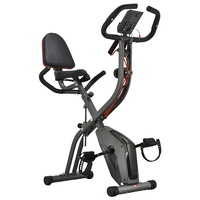 Bicicleta de Ejercicio Plegable para Ahorrar Espacio, Pantalla LCD, 10 Niveles Magnéticos, Portátil, para Entrenamiento Diario, Fisioterapia