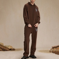 Ensemble de survêtement coordonné deux pièces à capuche, coupe oversize, avec cordon de serrage, style décontracté, pour le loungewear