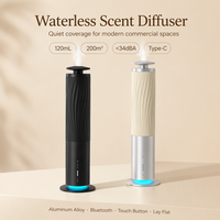 Diffuseur d'arômes silencieux sans eau, rechargeable, en alliage d'aluminium, machine à parfum intelligente sans fil pour grande surface