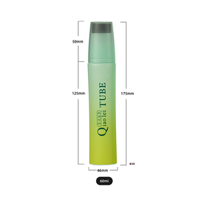 Tubo Cosmetico Piatto in PE da 30mm con Gradiente di Colore, Tappo a Vite Trasparente, Confezione per Crema Rimuovi Punti Neri, Colore Personalizzabile, Logo Personalizzato - Product Image 2
