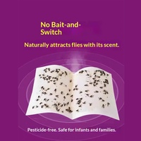 Papier collant solide et puissant pour mouches, plaque adhésive anti-insectes domestique, piège à mouches avec lampe, papier collant spécial à activation rapide