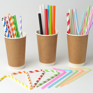<strong>Custom</strong> Different Size Wholesale Customizable Food Safe Paper <strong>Straws</strong> For Juice Drinks Disposable Drink Paper <strong>Straw</strong> 100PCS - Product Image 4