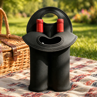 Sac isotherme porte-vin avec logo personnalisé, sac de transport pour bouteilles de vin, sac cadeau isotherme, manchon isotherme personnalisé pour bouteille