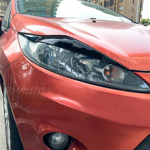 Para Ford Fiesta MK6 2008-2012, Cubiertas Decorativas para Faros Delanteros, Adornos para Cejas de Faros, Accesorios de Estilo para Automóvil - Product Image 3