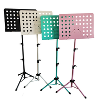 Support de partitions pliable portable, réglable en hauteur, robuste, pour la pratique et les performances de guitare, violon, piano