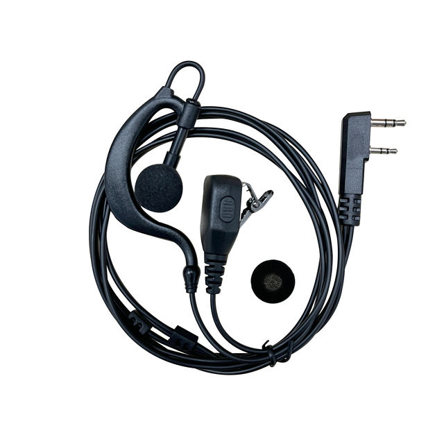 Walkie Talkie Earphone Mic PTT Headset Two-Way Radio Professional Microphone Referee Security 0-10KM Range Model EMP1106241_3