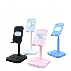 Support de bureau télescopique en ABS en forme de cœur pour tablettes et téléphones – Support universel multifonctionnel pour visionnage mains libres - Product Image 6