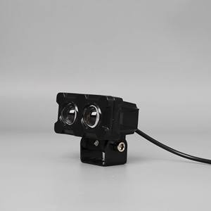 Phares à Led pour <span class=keywords><strong>Moto</strong></span> Lampe à Led 12V Bicolore Blanc Ambre Universel Auxiliaire Projecteurs Additionnels Antibrouillard - Product Image 2