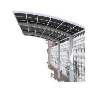 Aluminum Carport <b>Arch</b> Roof Single Car Waterproof Outdoor Garage Canopy Modern Design Powder Coated <b>Frame</b> - Product Image 1