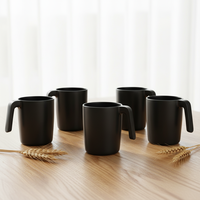 Ensemble de 6 tasses à café en céramique incassable Homienly |   Ustensiles de cuisine de camping de 16 oz, compatibles micro-ondes et lave-vaisselle