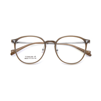 Montures de lunettes M8202 en titane ultra-légères, à monture complète, haute élasticité, durables, anti-déformation, style vintage, pour petits carnets rouges