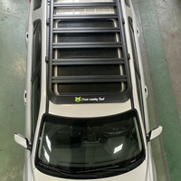 Plateforme de toit en alliage d'aluminium pour Kia Sportage 2001-2026 - Plateforme de toit + échelle de toit pliable
