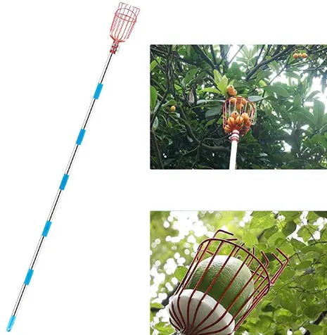 Trái cây picker công cụ trái cây picker với trọng lượng nhẹ nhôm telescoping cực và giỏ