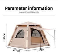 Tente de camping gonflable d'extérieur imperméable pour glamping