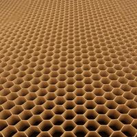 Panneau en carton alvéolé écologique en pâte recyclée, léger 18g/m², pour présentoirs, cloisons murales et emballages