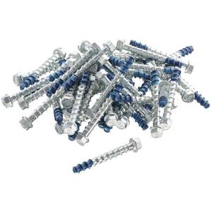 Vis d'ancrage galvanisées 6x40 mm avec filetage bleu pour fixation dans le béton - Product Image 1