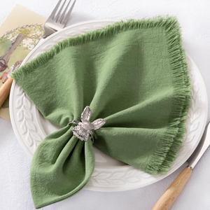 Serviettes en tissu brut carrées, style nordique, coton-lin, 45x45cm, napperons de fête et de vacances, personnalisables, origine Chine - Product Image 5