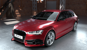 Một phong cách S6 sợi carbon phía trước <span class=keywords><strong>Bumper</strong></span> vây canards bao gồm cho Audi A6 C7 Sline 2016 - 2018 - Product Image 2