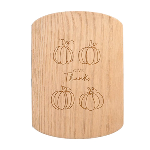 Calabazas Acacia Madera Festiva Otoño Tabla de cortar Cosecha de otoño Bienvenido Otoño Signo Decoración Tabla de cortar - Product Image 2