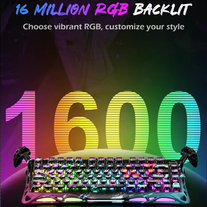 GravaStar Mercury V75 Pro 75% Hall Effect Magnetic Switch Gaming <b>Keyboard</b>, 8000 Hz Polling, Dual-Zone RGB, Semi-Aluminum Frame - Product Image 4