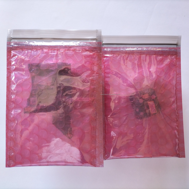Anti-static Bubble Zip Pouch Reusable ESD Shielding Anti-Static Cushioned Zip-Top Bubble Bag