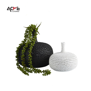 Decorazione della casa minimalista <span class=keywords><strong>vaso</strong></span> di lusso decorazioni per la casa accessori interni <span class=keywords><strong>vaso</strong></span> in ceramica bianca nera <span class=keywords><strong>Cactus</strong></span> - Product Image 4